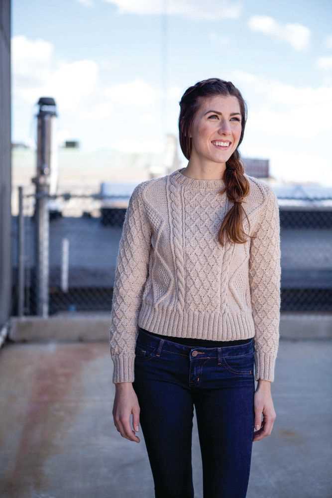 Free knitting pattern cropped sweater