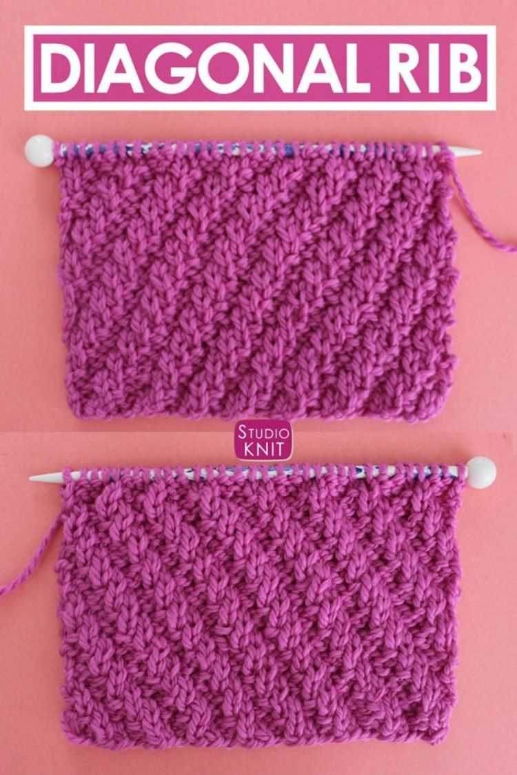 Knitting rib stitch patterns