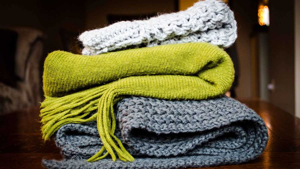 Blanket scarf pattern knit