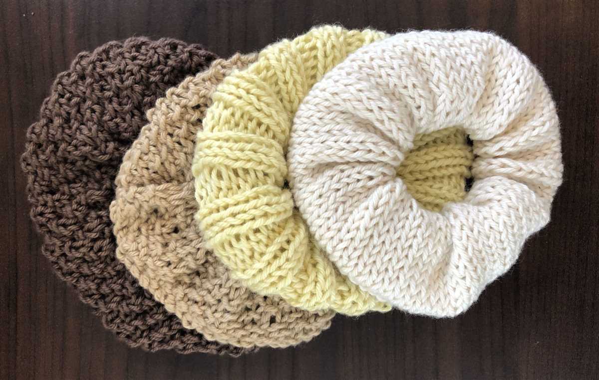 Knit scrunchies pattern