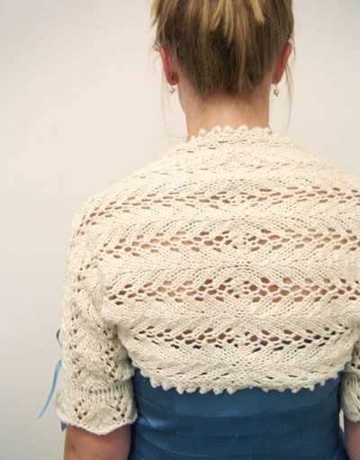 Wedding shrug knitting pattern