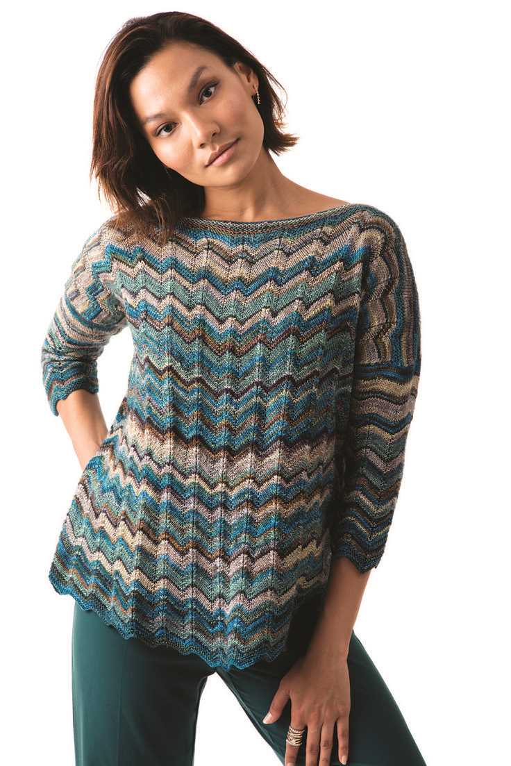 Boat neck knit sweater pattern