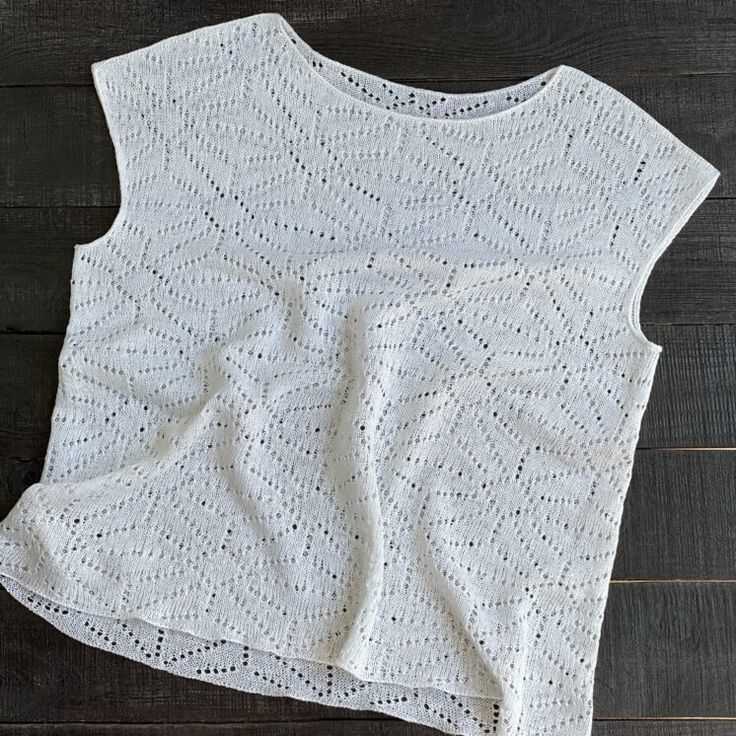 Boat neck top knitting pattern