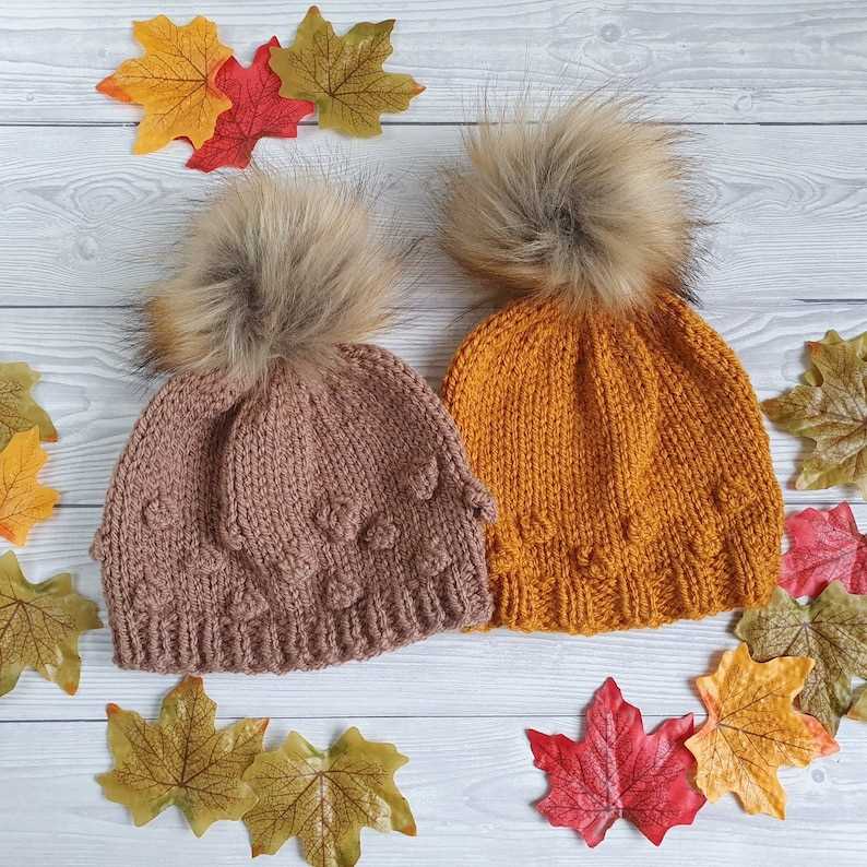 Bobble hat knitting pattern