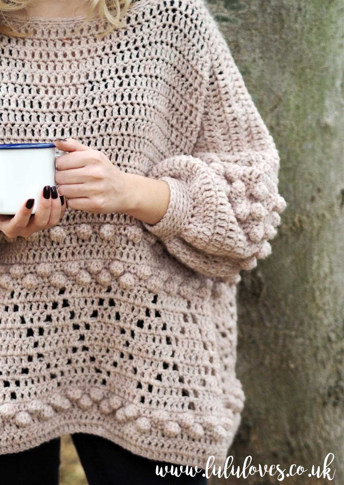 Bobble jumper knitting pattern