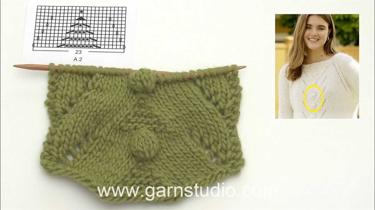 Bobble jumper knitting pattern