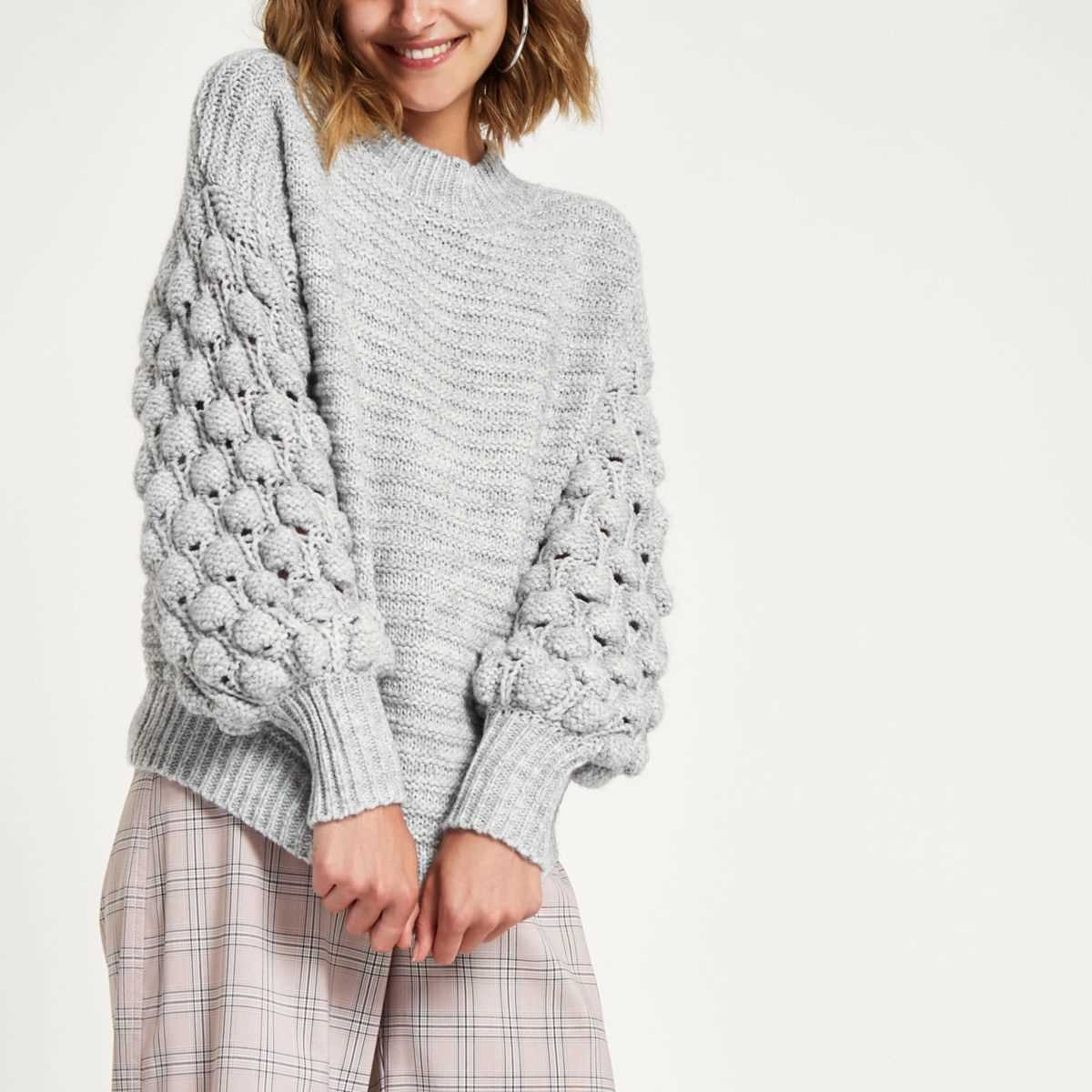 Bobble knit cardigan pattern