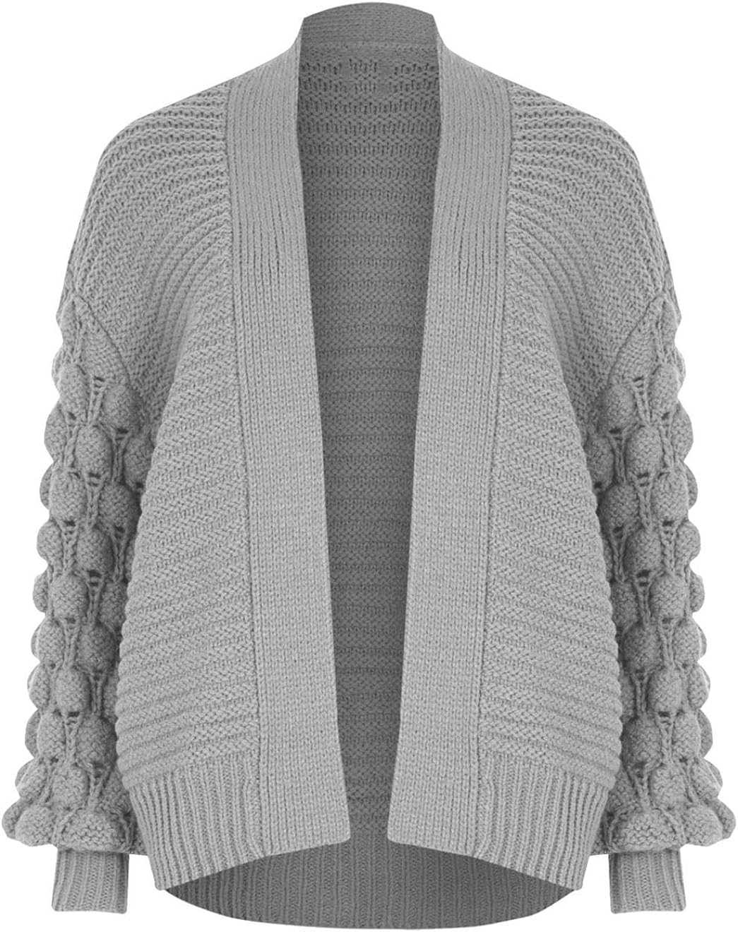 Bobble sleeve cardigan knitting pattern