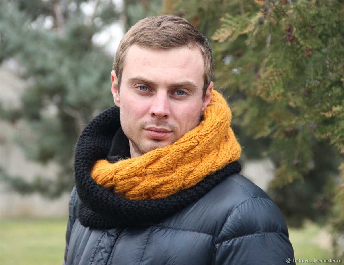 Mens knitted snood pattern