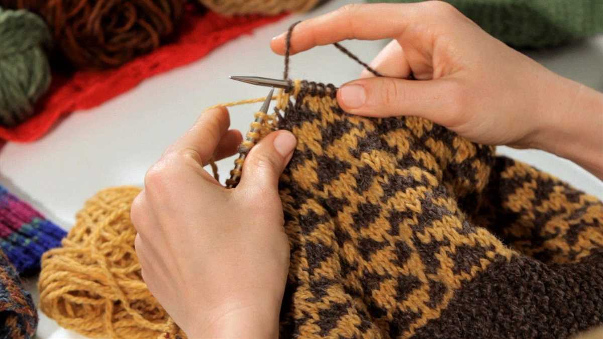 How to knit color patterns