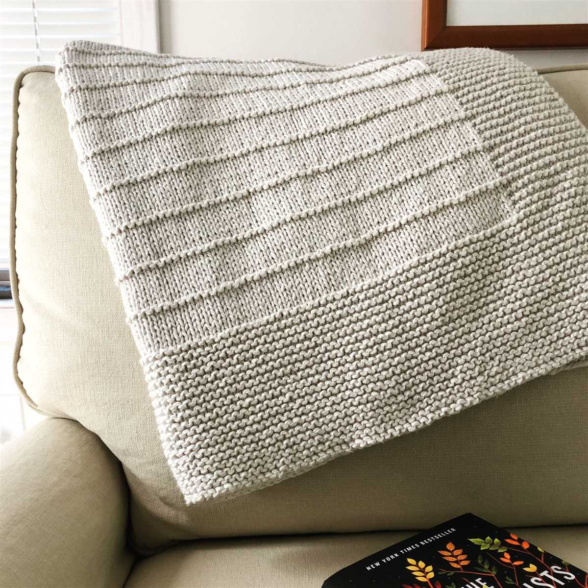 Easy baby blanket knitting patterns for beginners