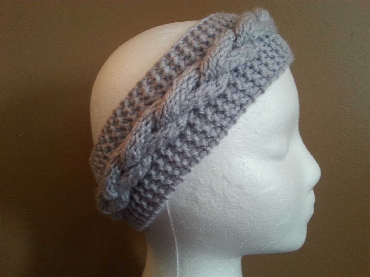 Braided knit headband free pattern