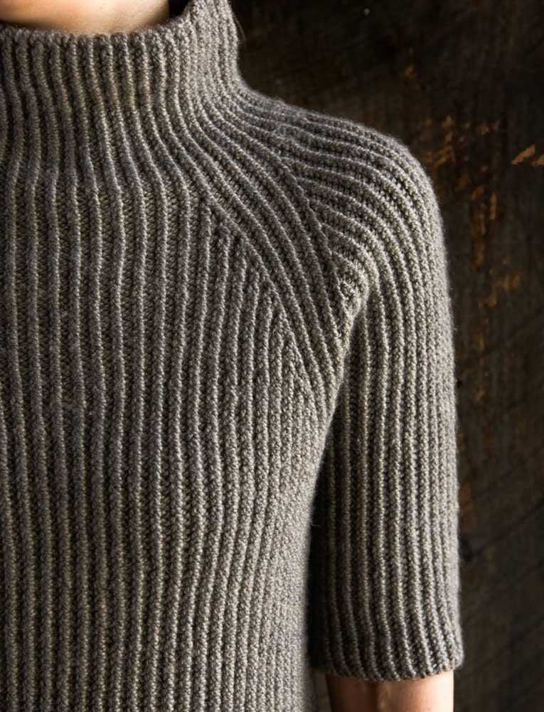 Brioche knit sweater pattern