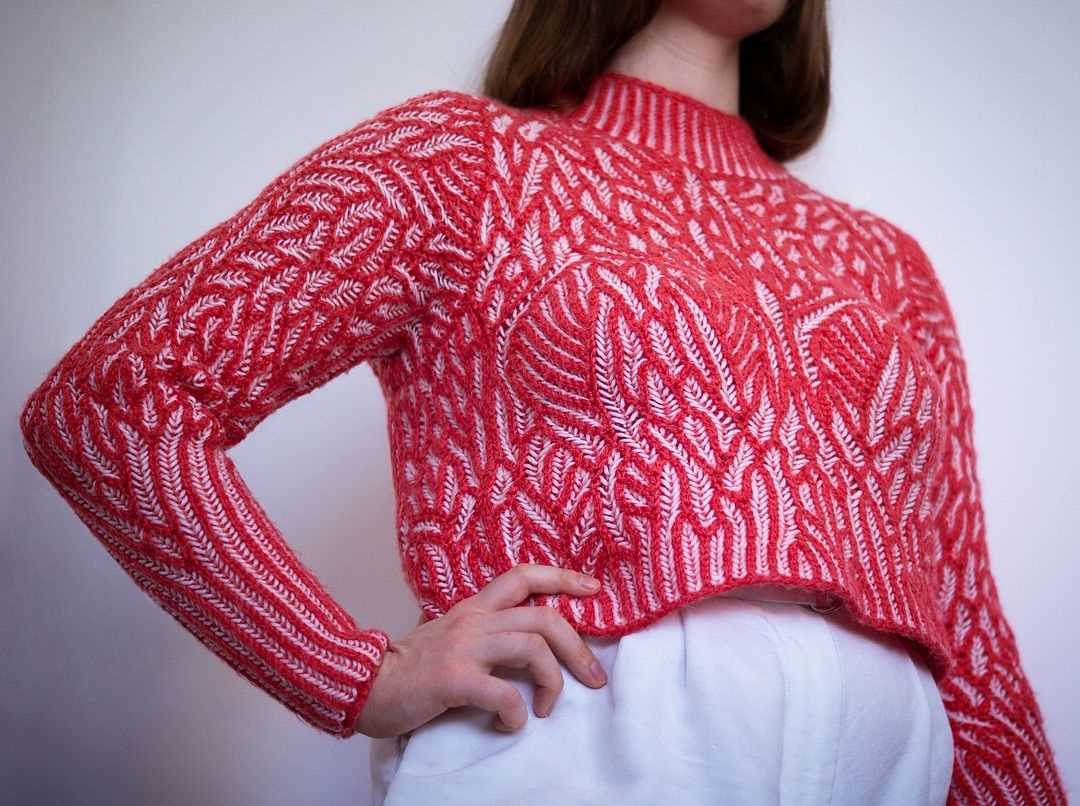 Brioche knit sweater pattern