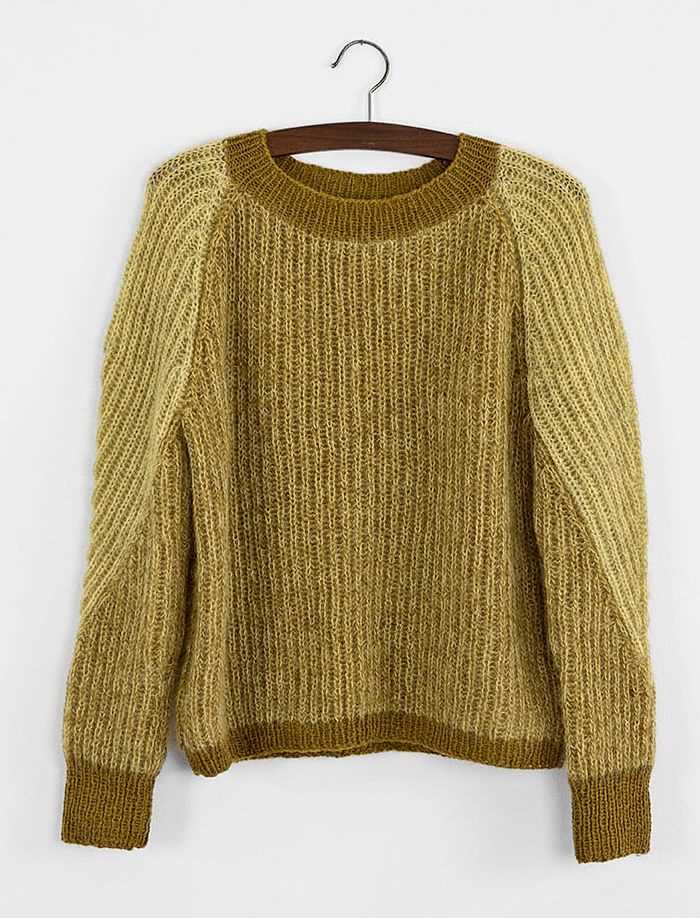 Brioche knit sweater pattern