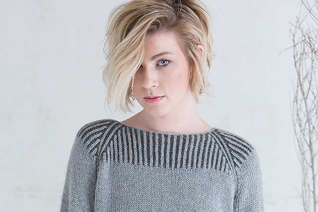 Brioche knit sweater pattern