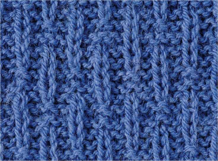 Broken rib knitting pattern