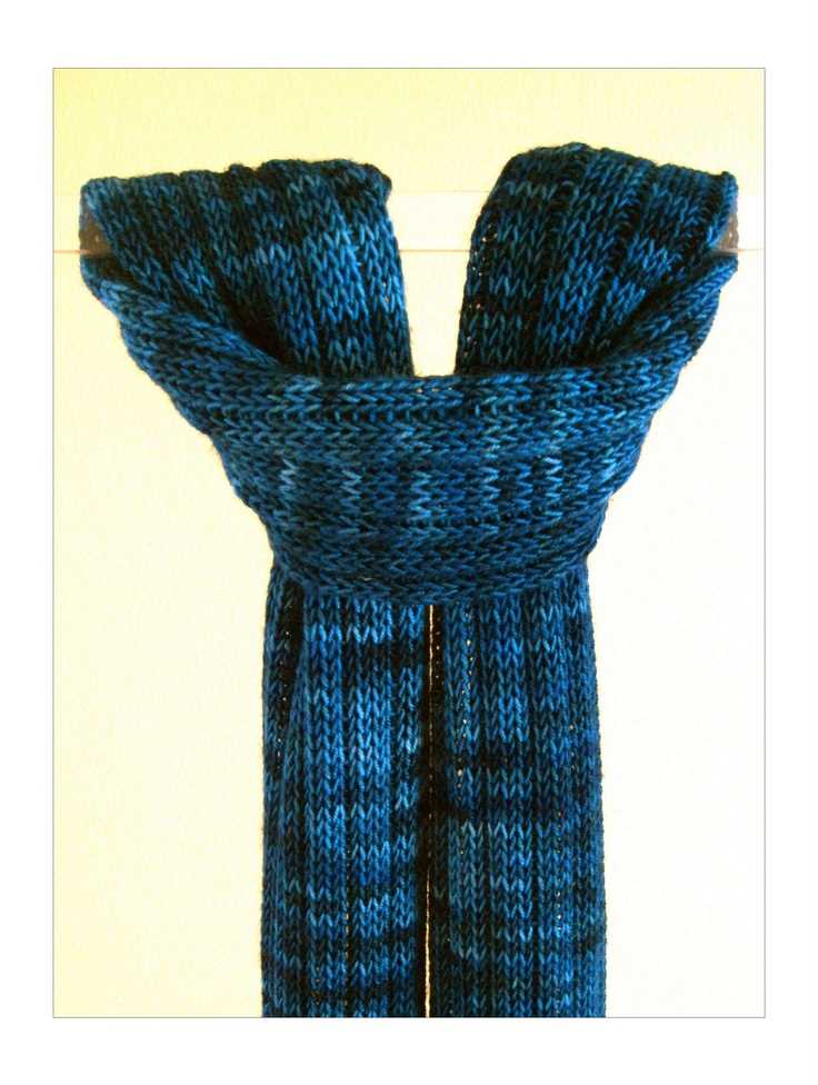 Broken rib scarf knitting pattern