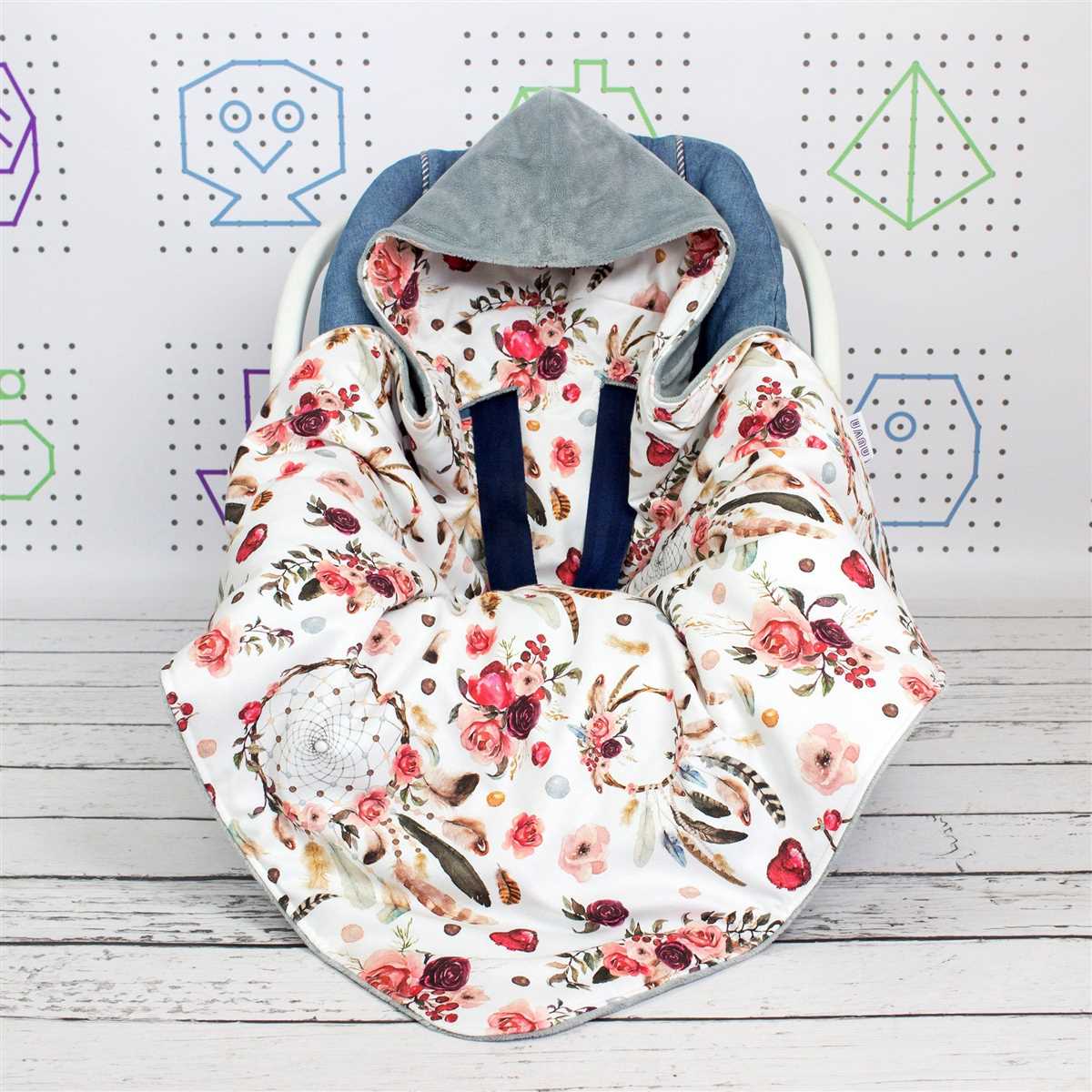 Easy knit car seat blanket pattern
