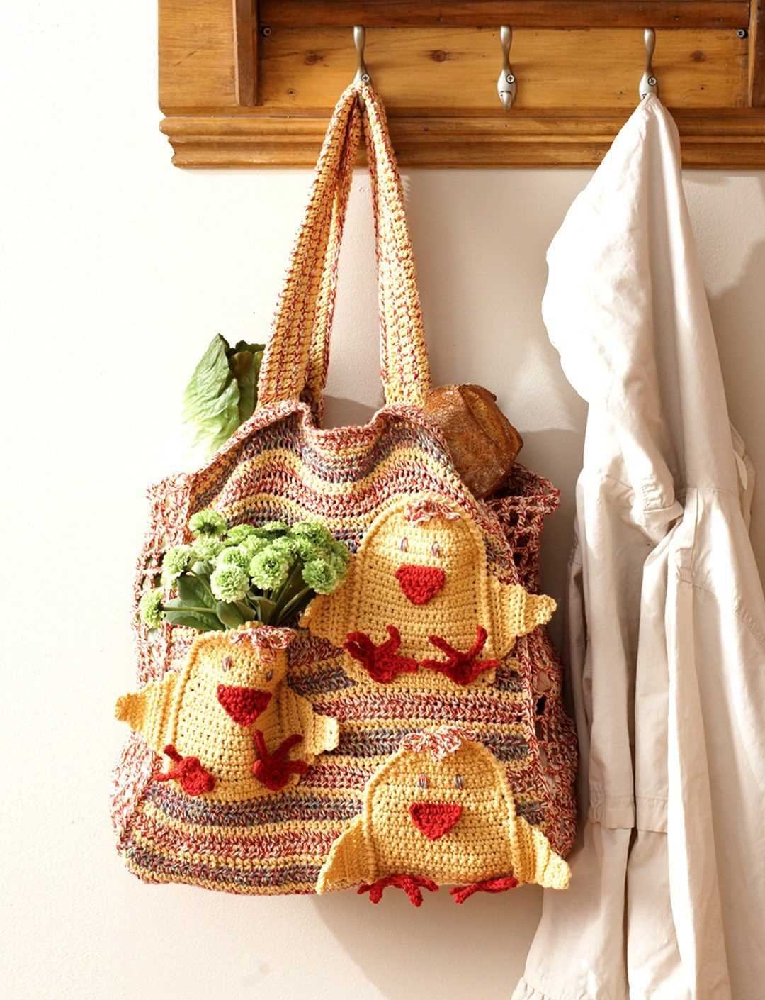 Knit market bag pattern