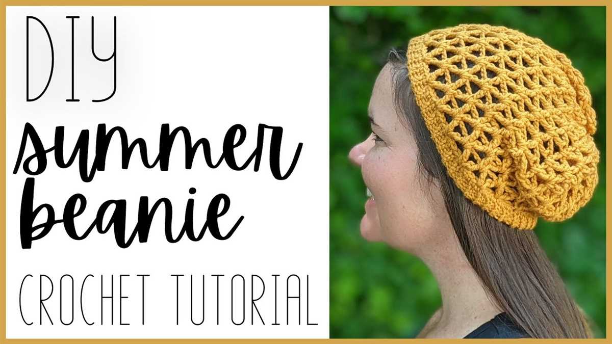Knit summer beanie pattern