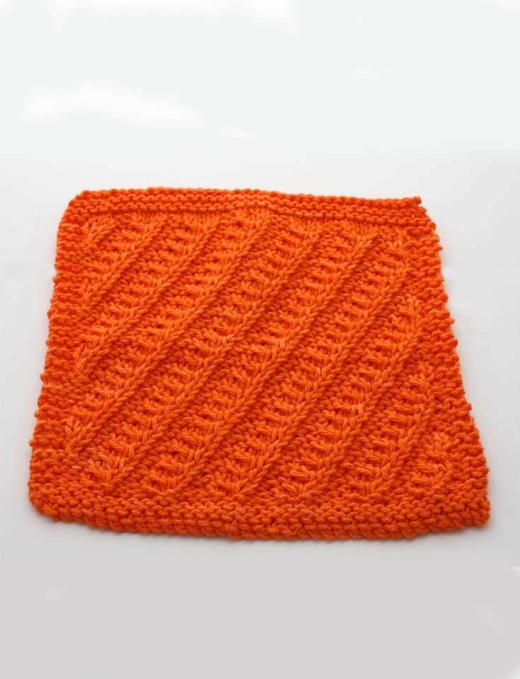 Lily sugar and cream dishcloth pattern knit