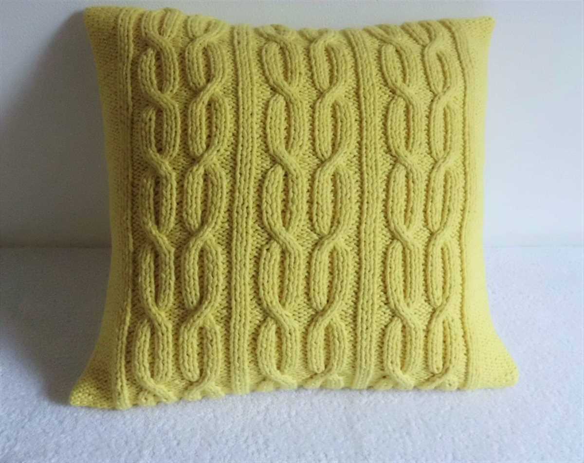 Hand knitted cushion cover patterns free