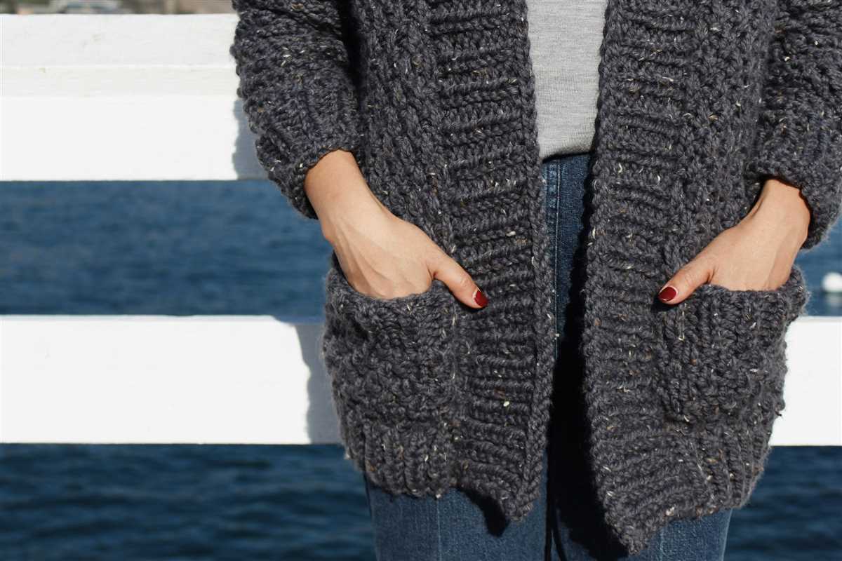 Bubble knit cardigan pattern