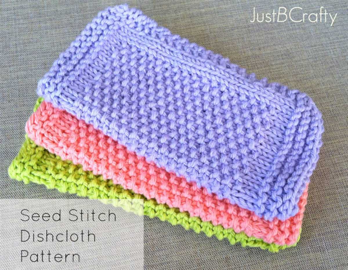 Dishcloth patterns to knit