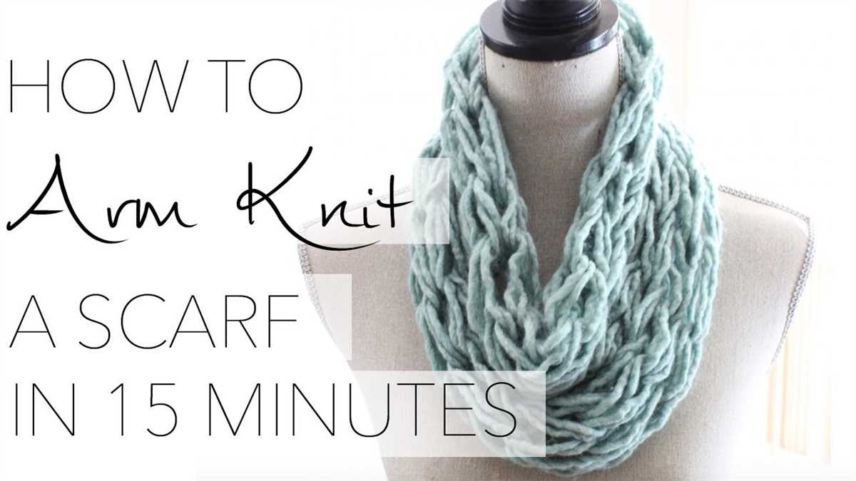 Bulky infinity scarf knitting pattern