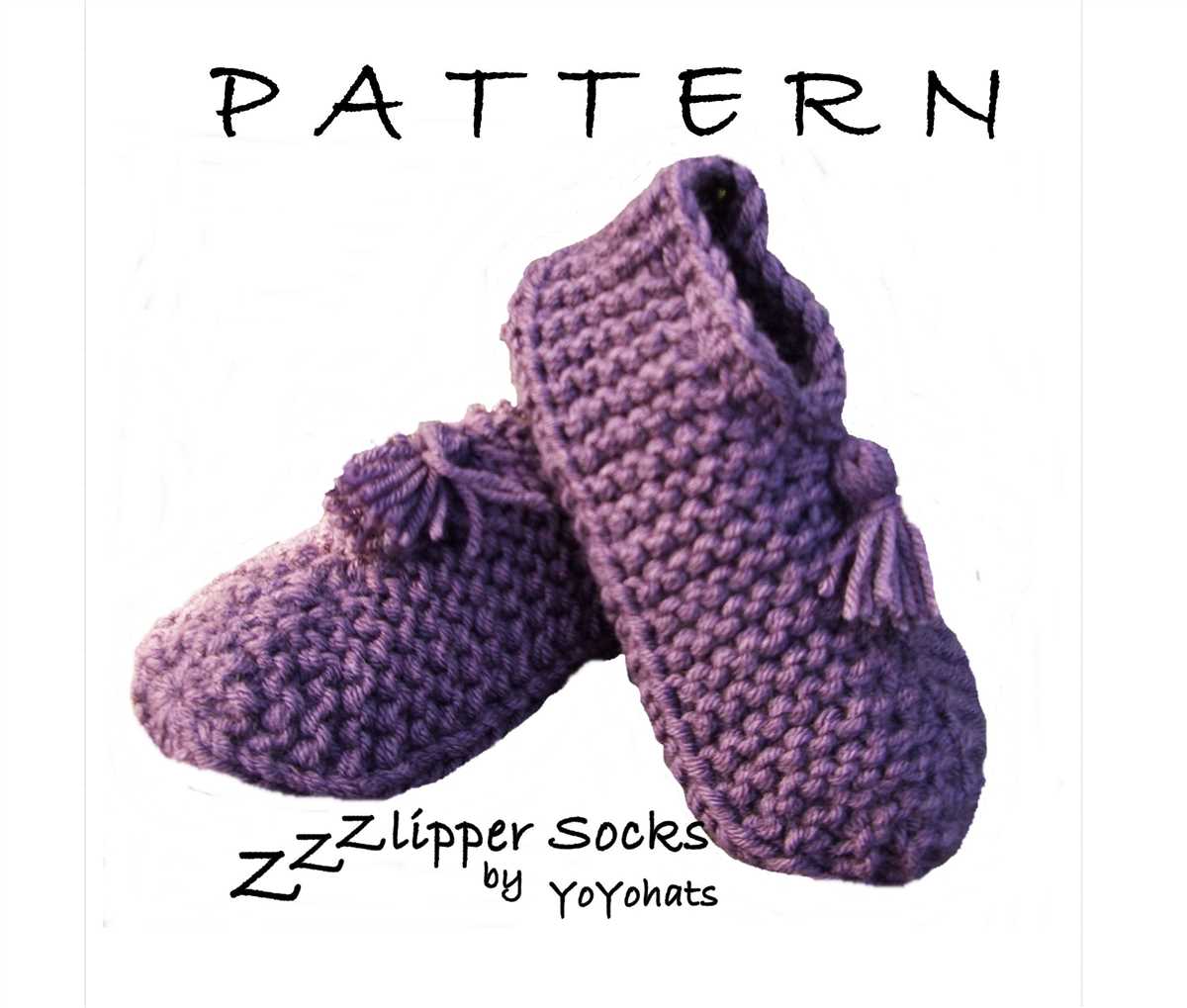 Bulky knit slippers pattern