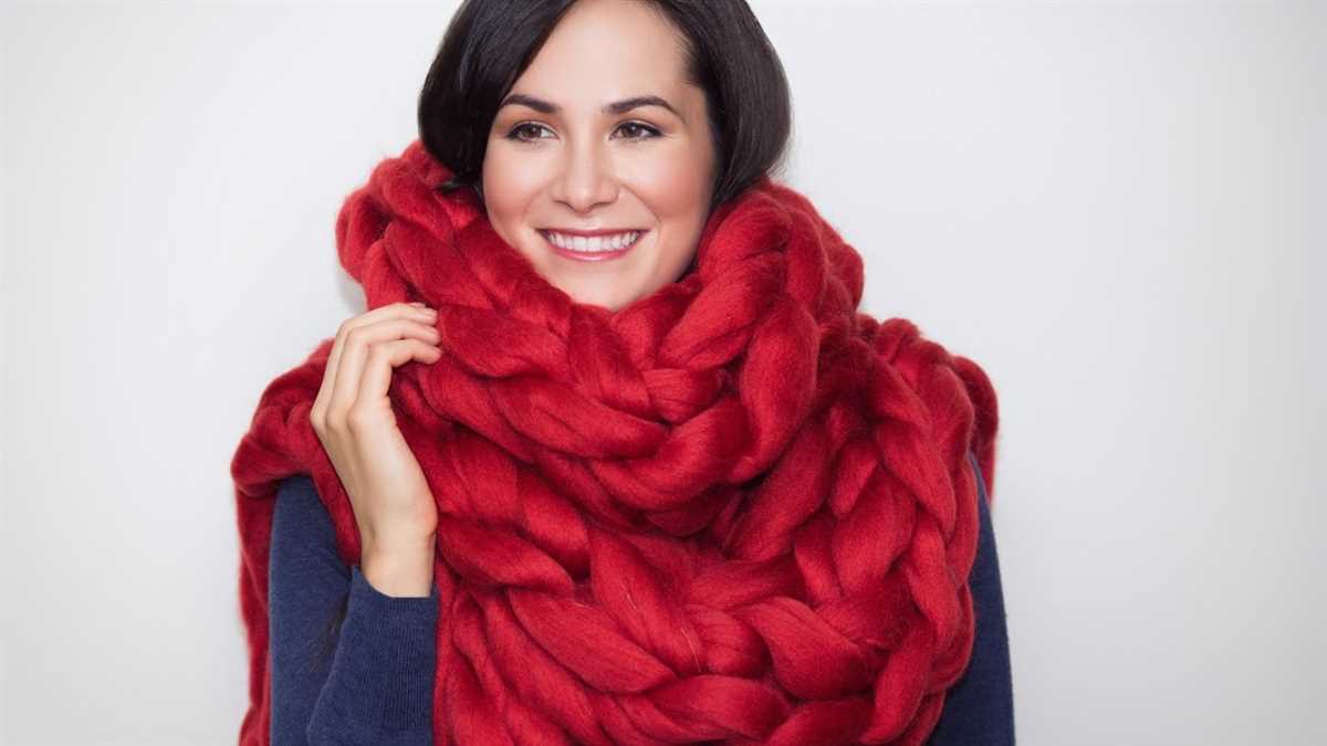 Bulky yarn scarf knit pattern