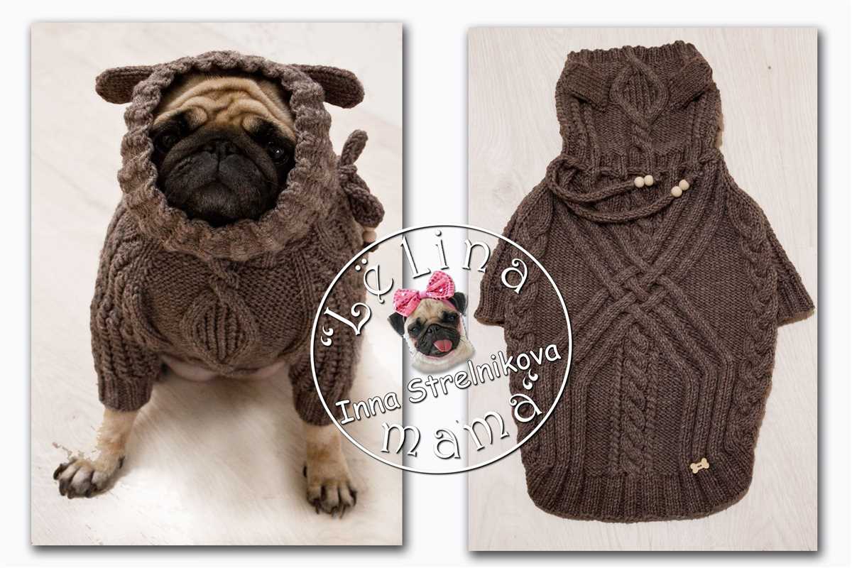 Pug dog knitting pattern