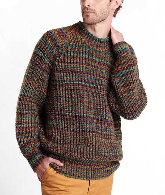 Men's fisherman rib knit sweater pattern free
