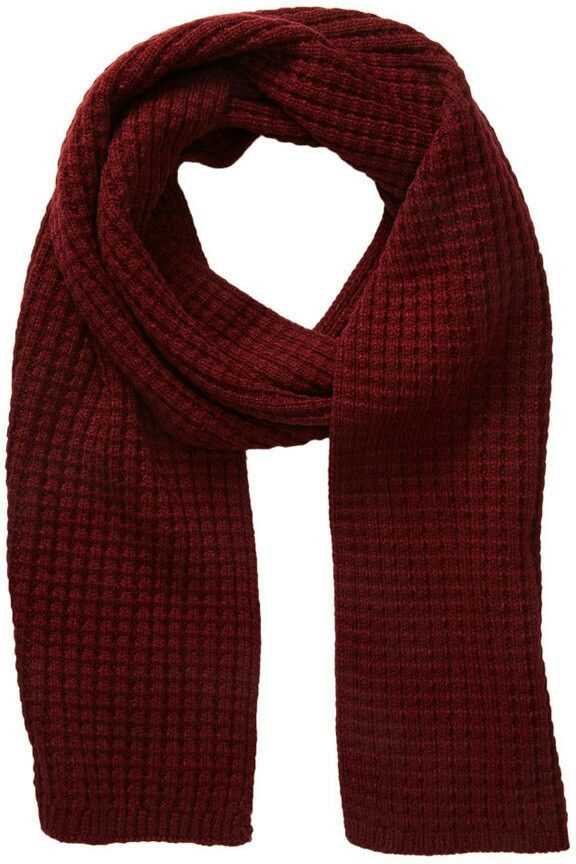 Easy two-color scarf knit pattern