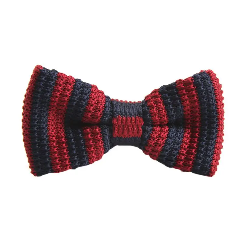 Knitted bow tie pattern