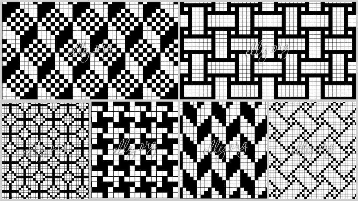 Free geometric knitting patterns