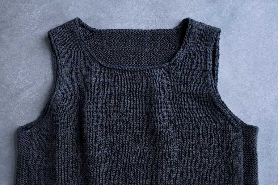 Knit vest top pattern