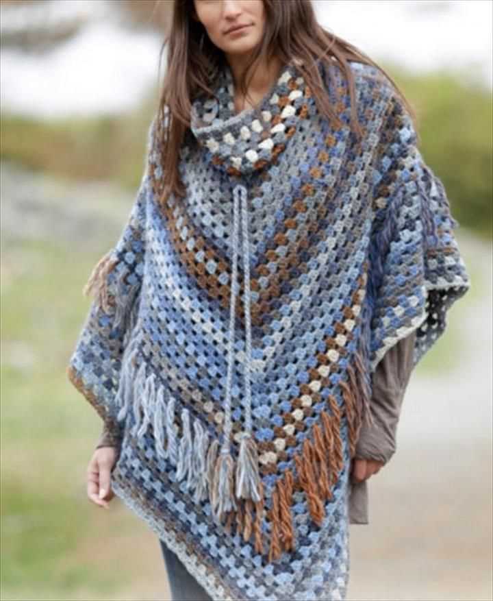 Stylish and Cozy - Discover the Best Free Poncho Knitting Patterns in the UK Free poncho knitting patterns uk
