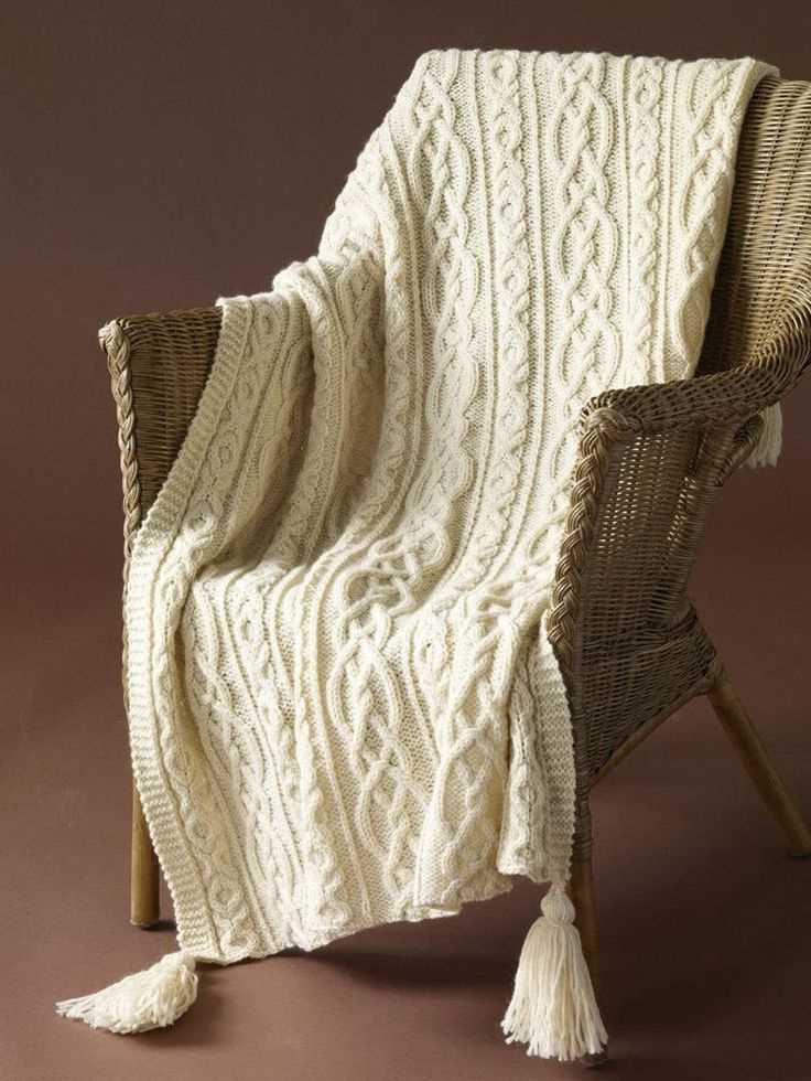 Cable knit afghan pattern