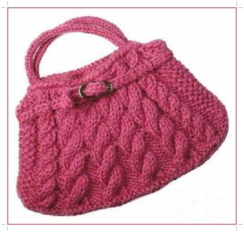 Cable knit bag pattern