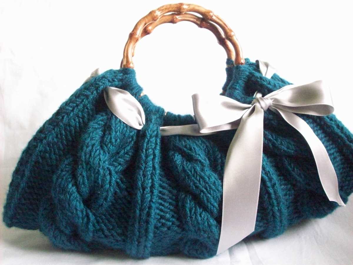 Cable knit bag pattern