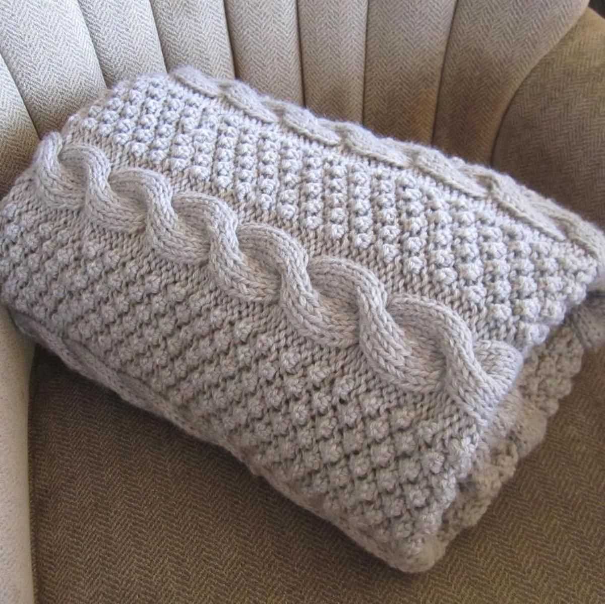 Cable knit blanket patterns