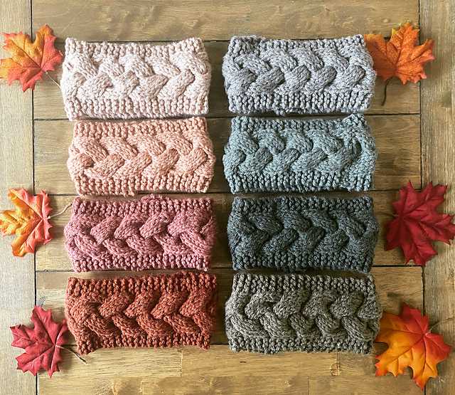 Cable knit ear warmer pattern free