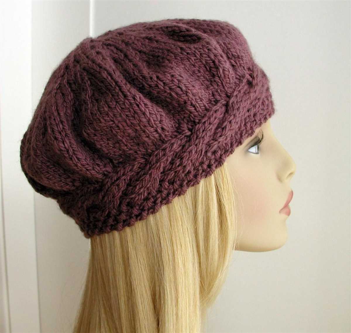 Cable knit hat patterns free