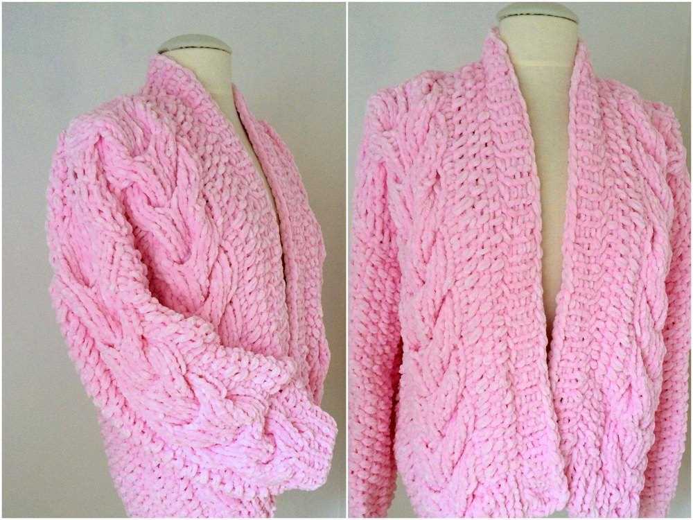 Cable cardigan knitting pattern