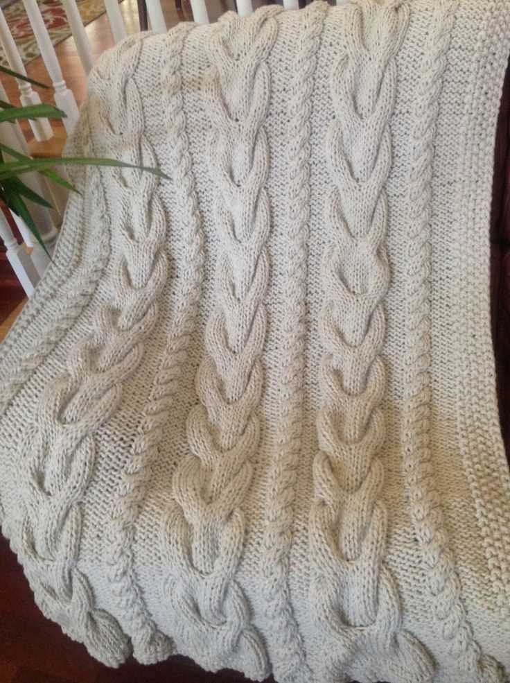 Cable knit afghan pattern