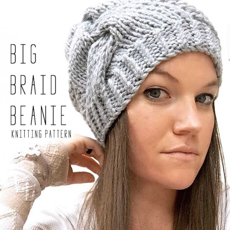 Cable knit beanie pattern