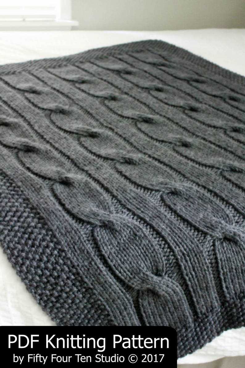 Cable knit blanket patterns