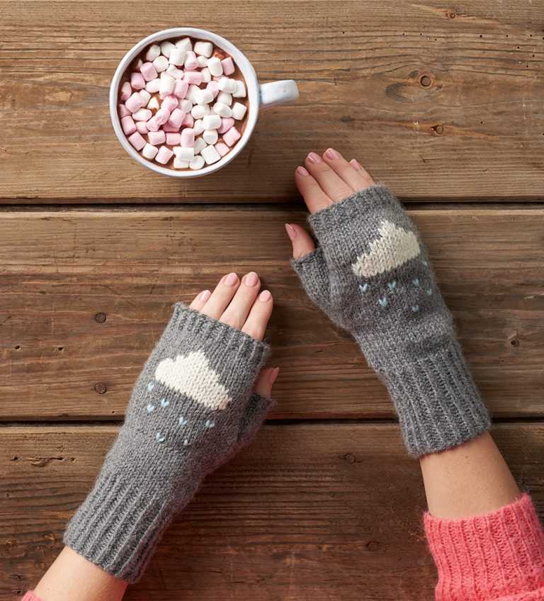 Cable knit hand warmers pattern free